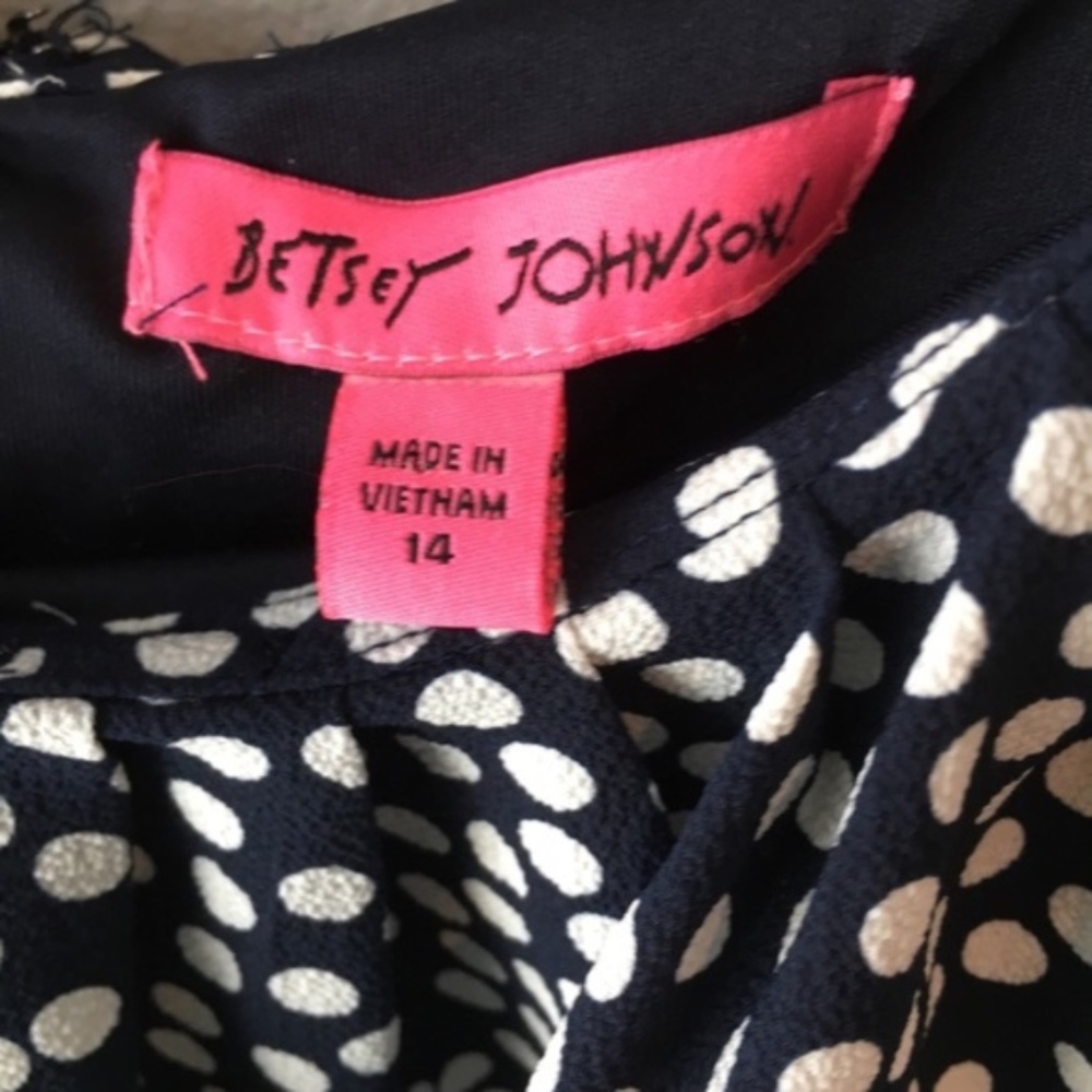 Betsey Johnson Polka Dot Jumpsuit Off Shoulder - Picture 6 of 8